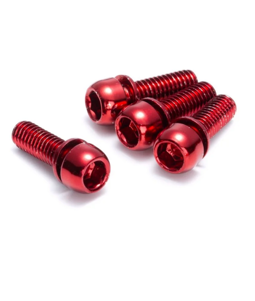 WBP Bremssattel Adapter Schraube M6 rot, Set mit 4 Stk.