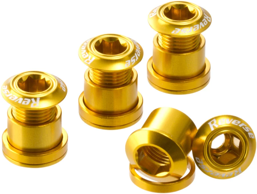Reverse Kettenblatt Schrauben gold