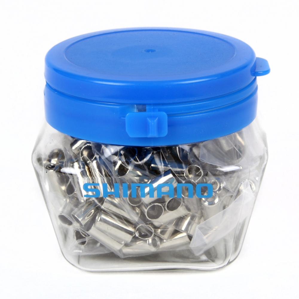 Shimano Hüllenendhülse aussen:6mm innen:5mm Stahl 200 Stk.